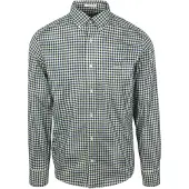 Gant Casual Overhemd Twill Ruit Groen