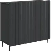 vidaXL Dressoir Zwart 89 x 34,5 x 82 cm Bewerkt hout