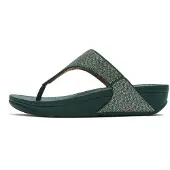 FitFlop Women Lulu Shimmerglitz Toe-Post Sandals Deep Ocean-Schoenmaat 36