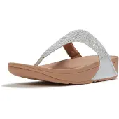 FitFlop Lulu dames teenslipper zilver met glitters en sierstenen