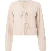 JDY Gebreid vest 'JDYSIGRID' taupe