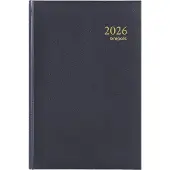 Brepols Saturnus Luxe Lima Agenda 2027 A5 1 Dag per pagina Duits, Engels, Frans, Nederlands Blauw