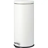 Excellent Pedaalemmer RVS 30L Wit wit Metaal Prullenbak