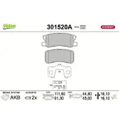 Valeo 301520A Remblokken