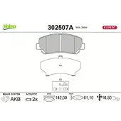 Valeo 302507A Remblokken