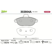 Valeo 302004A Remblokken