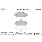 Valeo 302078A Remblokken