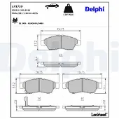 Delphi Remblokkenset, schijfrem LP1739