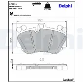 Delphi Remblokset LP2116, voor