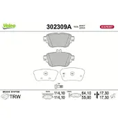 Valeo 302309A Remblokken