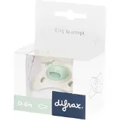 Difrax Fopspeen Natural 0-6m Little Green Dino 1 St Fopspeen