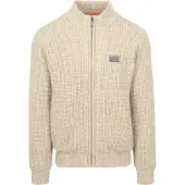 New Zealand beige vest effen normale fit