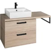 A&n&a aqualine Vega Badkamermeubelset, breedte 104cm, platina eiken