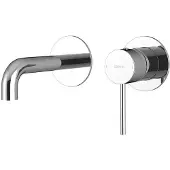 Sapho Ultramix inbouw 2-gats wastafelmengkraan, uitloop 15cm, chroom