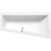 Hak Andra R asymmetrisch bad 160x90x45cm, wit