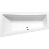 Polysan Andra L asymmetrisch bad 160x90x45cm, wit