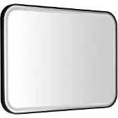 Sapho Cetis spiegel met LED-verlichting 100x70cm, zwart mat