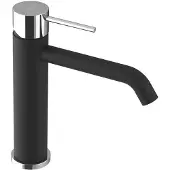 Sapho Ultramix Wastafelmengkraan, zwart mat/chroom