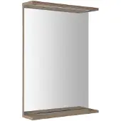 A&n&a aqualine Korin Strip Spiegel met LED-verlichting 50x70x12cm, eiken platina