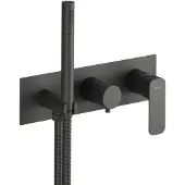 Sapho Spy Inbouwmengkraan voor douche/bad inclusief handdouche, 2-weg, mat zwart
