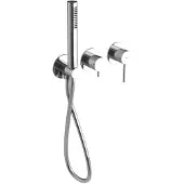 Hak Ultrasan Inbouwmengkraan voor douche/bad inclusief handdouche, 2-weg, chroom