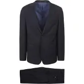 Suitable Structure Kostuum Wol Navy | Donkerblauw | Maat 48