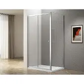 A&n&a aqualine Aqualine UGGA Rechthoekige douchecabine, 1400x800 mm, helder glas