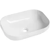 Hak Evora Keramische opbouwwastafel 50,5x37cm, wit