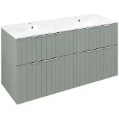 Sapho Cirasa Strip Wastafelonderkast 118,4x64x46cm, groen