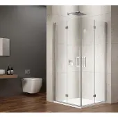 Gelco Loro Douche vouwdeur met hoekinstap 90cm, helder glas