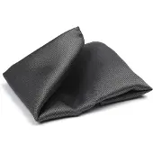 Suitable Zijde Pochet Antraciet -