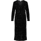 Vila Midi-jurk met V-hals, model 'FAITH'