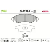Valeo 302758A Remblokken