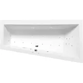 Polysan Andra R Whirlpoolbad, 160x90x45cm, Attraction Hydro-Air, chroom