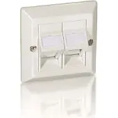 Equip 760301 universal faceplate (5 pcs), white, abs synthetics, polycarbonate, conventional