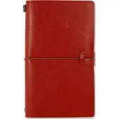 Peter Pauper Press Notitieboek - Voyager - Leder cover - Burgundy - met koordsluiting - 12x20 cm