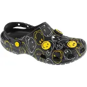 Crocs Classic Smiley Clog, Mannen, Zwart, Slippers, maat: 38/39