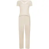 Hunkemoller Pyjama 'Nana' pasteelgeel