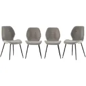 CALICOSY Fabric chair set of 4 h86 cm ashley