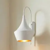 ROYALTECH Wandlamp Olaf, dimbaar, wit / opaal, Woon-/ Eetkamer, metaal, wandlamp