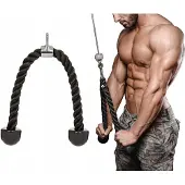 Tojato - Dubbele Kabelgreep - Tricep/Bicep - 66 cm Nylon