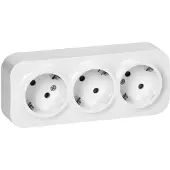ORNO - Potroje Schuko Wandcontactdoos - 2P+Z - IP20 - Wit