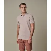 Profuomo Regular Fit gebreide polo paars, Effen