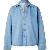 Comma Blouse blauw denim