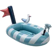 Swim Essentials Opblaasboot - 100x70 cm - White Zeemeeuw - - OneSize - Badspelletjes