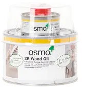Osmo 2K Houtolie 6100, Kleurloos mat 6100, Kleurloos mat 0,375 liter