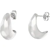 Cala Rose Oorbellen 'SCULPTED SHINE' zilver
