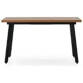 CALICOSY - Tafel uitschuifbare van 138 tot 178 cm, donker eikeneffect - IRMA