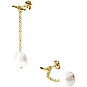 Purelei Oorbellen 'Drop Pearl' goud