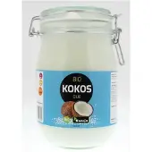 Hanoju Kokosolie virgin beugelglas 1 liter